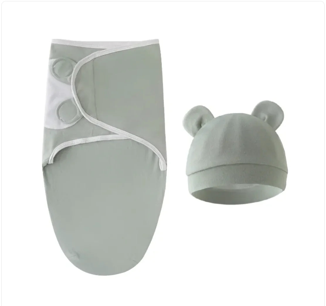Newborn Velcro Swaddle - Solid Colour