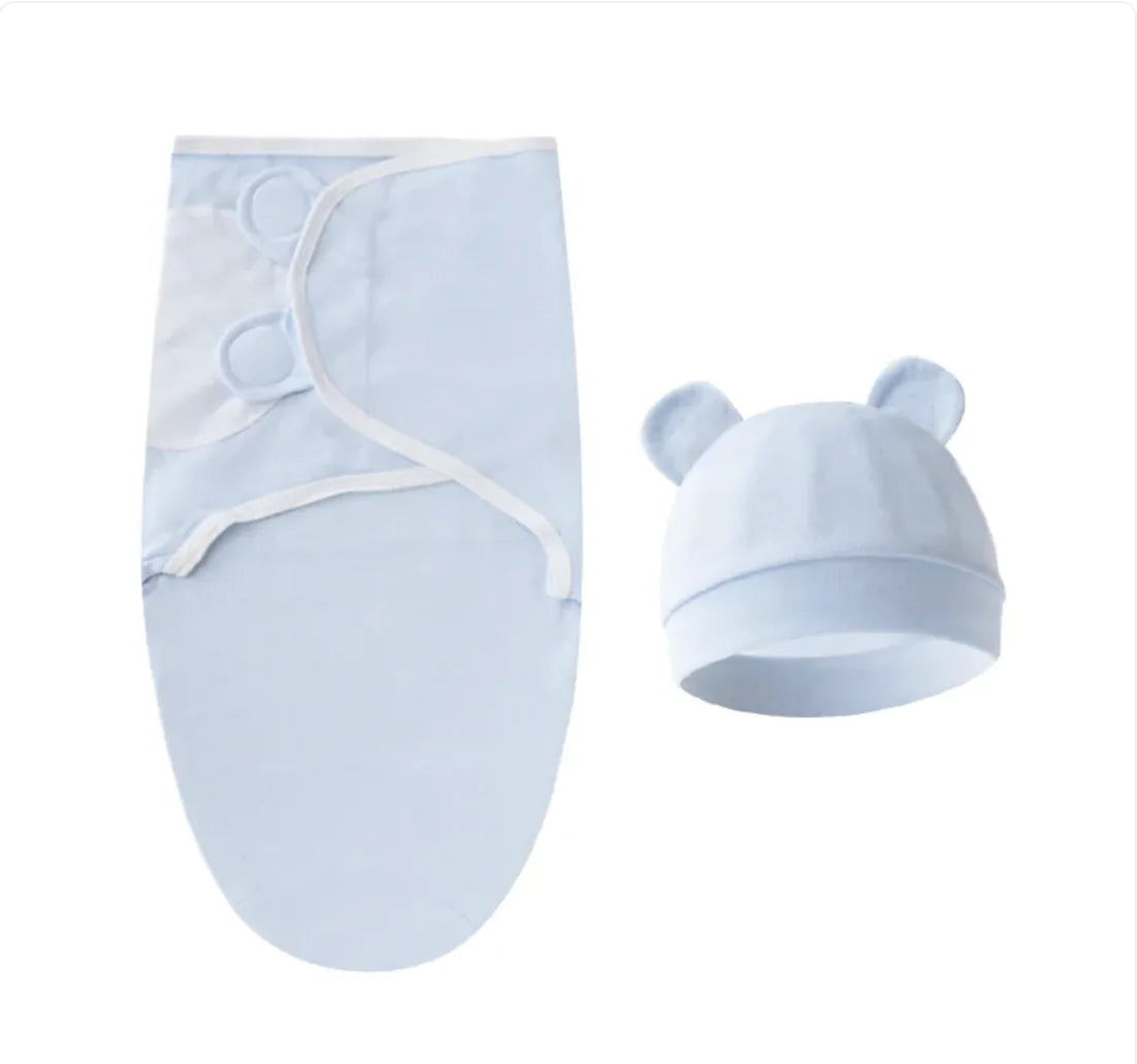 Newborn Velcro Swaddle - Solid Colour